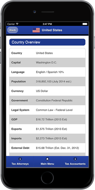 Global Taxes App